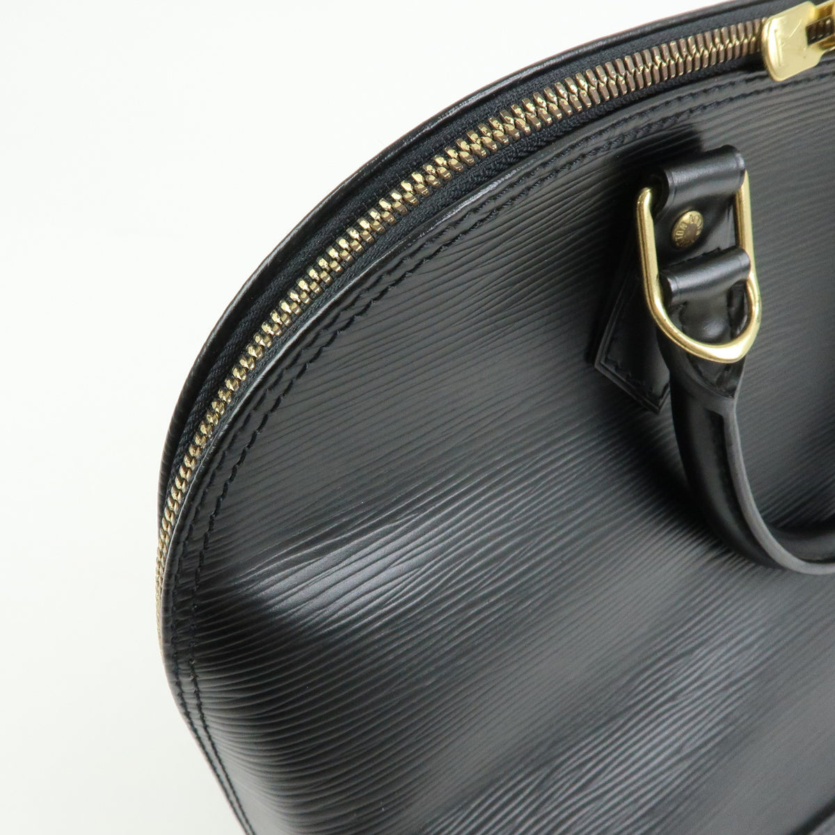 Louis Vuitton Epi Alma Leather Hand Bag Noir Black M52142