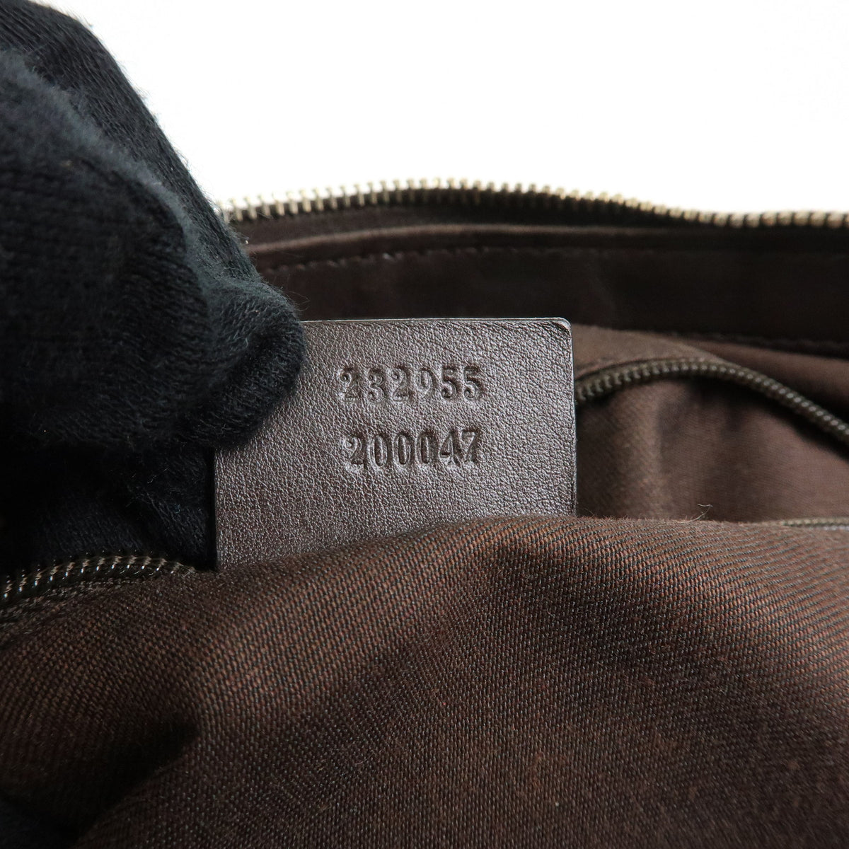 GUCCI Sukey Interlocking G GG Canvas Shoulder Bag Beige Brown 232955