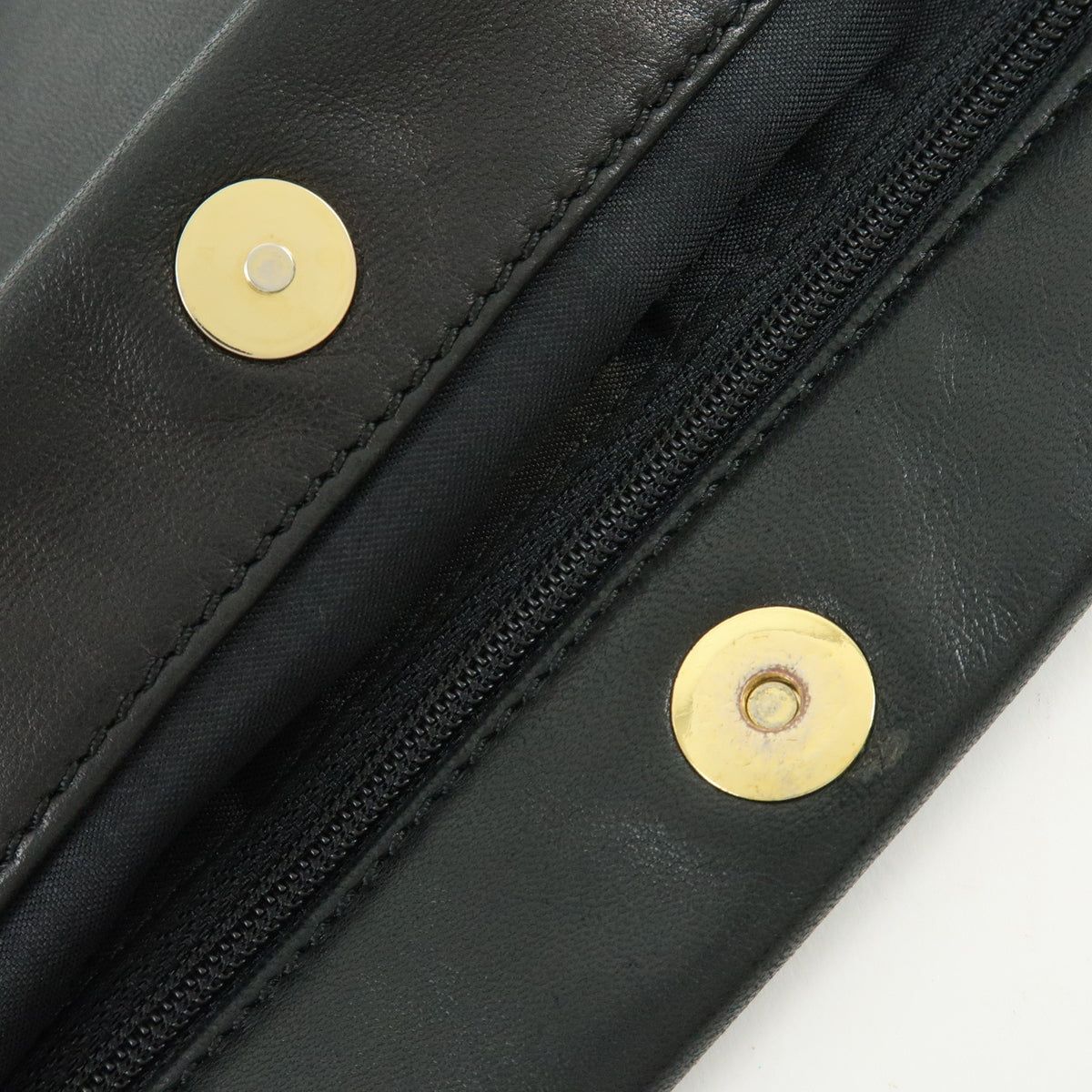 LOEWE Logo Nappa Leather Flat Shoulder Bag Crossbody Bag Black