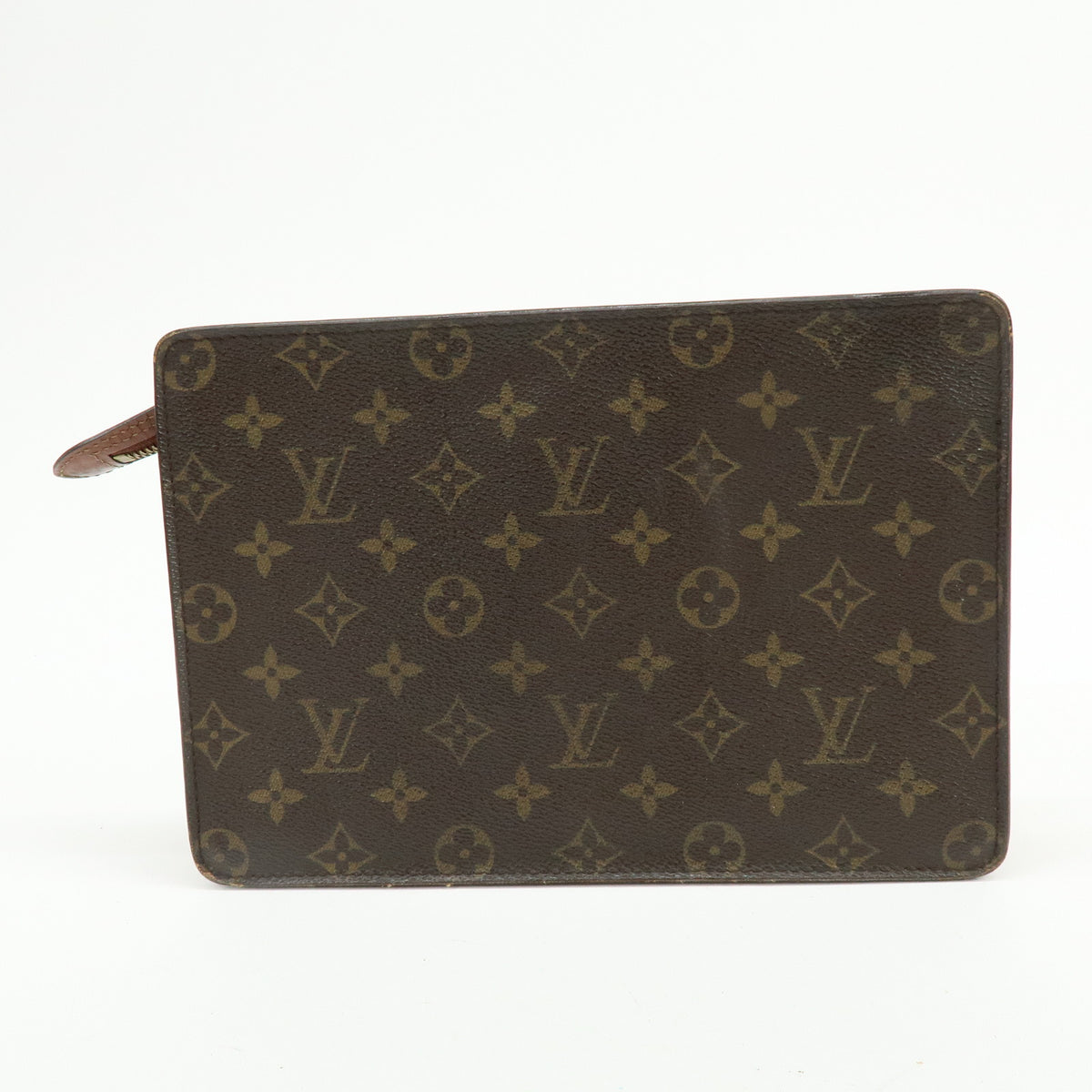 Louis Vuitton Monogram Pochette Homme Clutch Bag Brown M51795