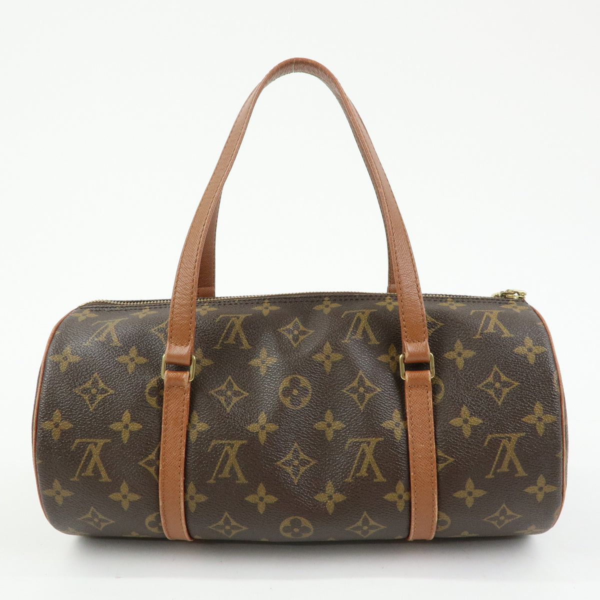 Louis Vuitton Monogram Papillon 30 Hand Bag Brown M51365