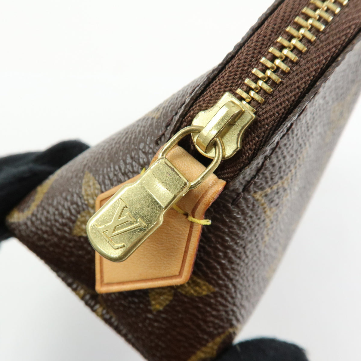 Louis Vuitton Monogram Pochette Cosmetic PM Pouch Brown M47515