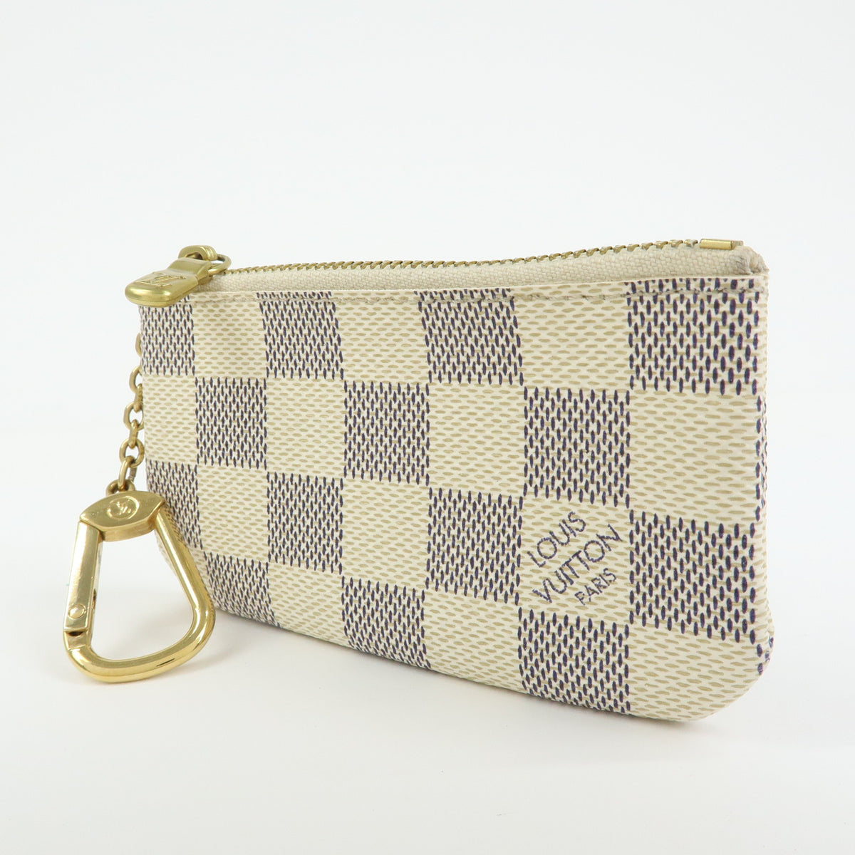 Louis Vuitton Damier Azur Pochette Cles Coin Case Key Case N62659