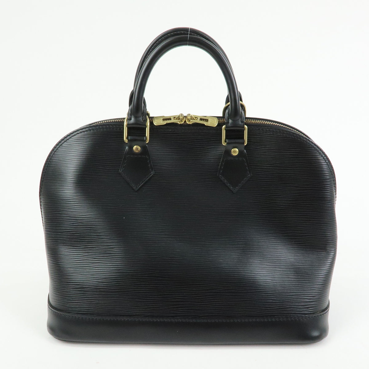 Louis Vuitton Epi Alma Leather Hand Bag Noir Black M52142