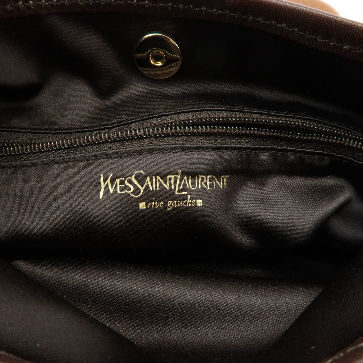 SAINT LAURENT PARIS Kahara Cassandra Canvas Leather Shoulder Bag