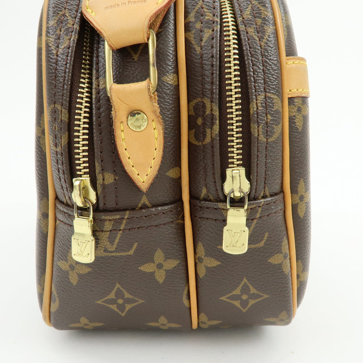 Louis Vuitton Monogram Reporter PM Shoulder Crossbody Bag Brown M45254