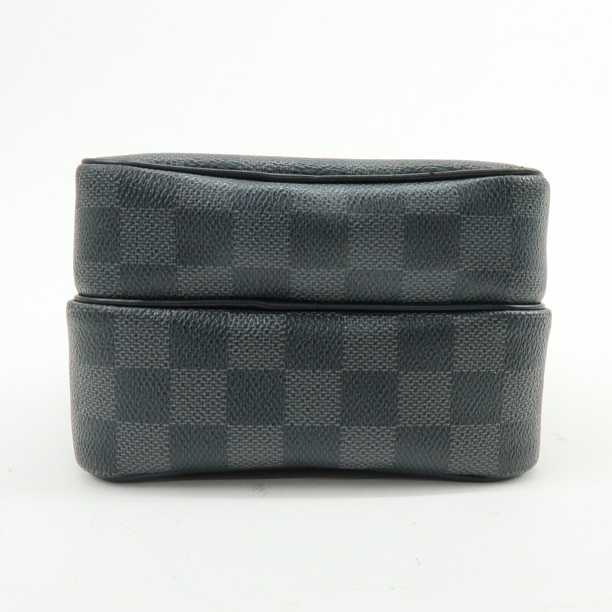 Louis Vuitton Damier Graphite Rem Leather Shoulder Bag Black N41446