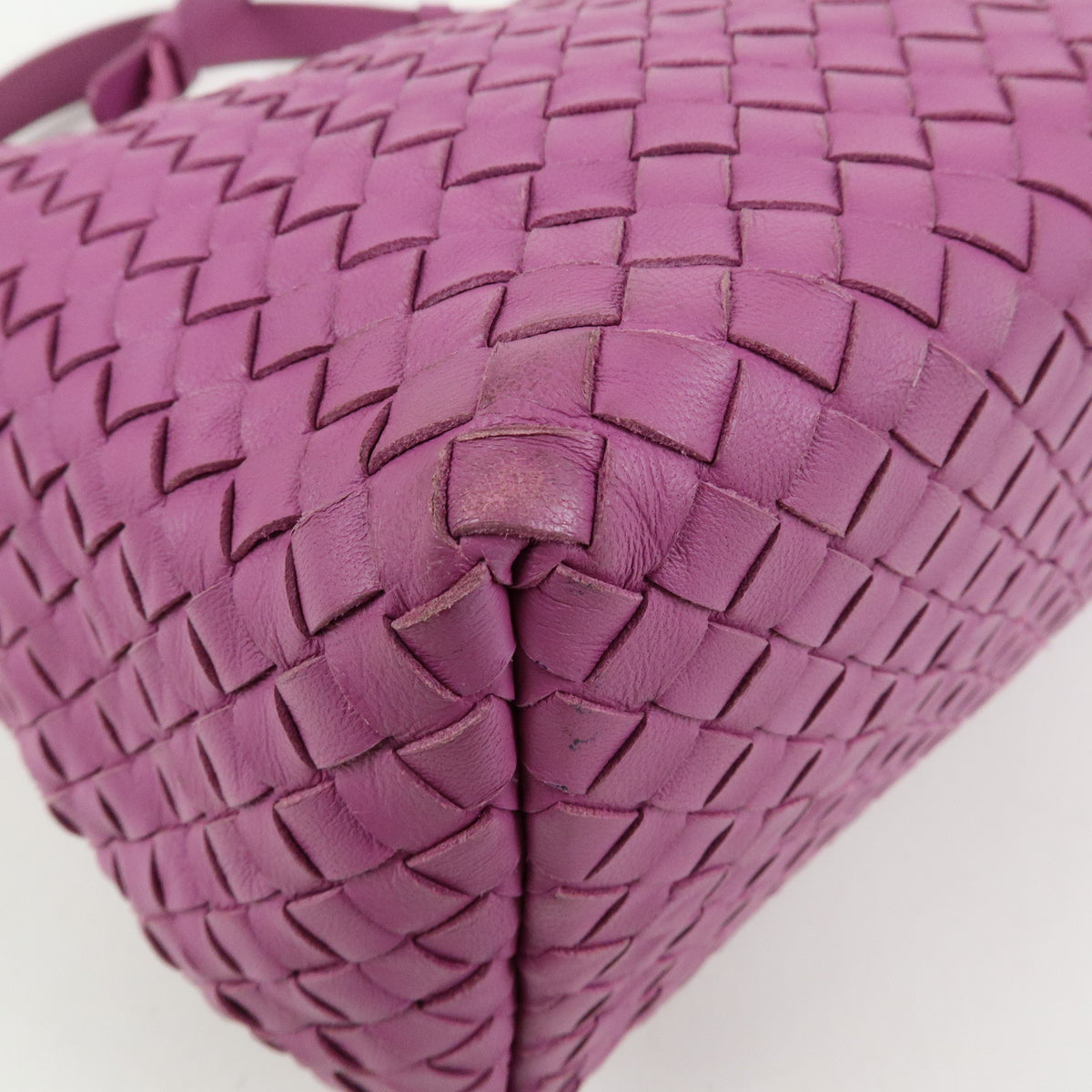 BOTTEGA VENETA Garda Intrecciato Leather Tote Bag Shoulder Bag Purple