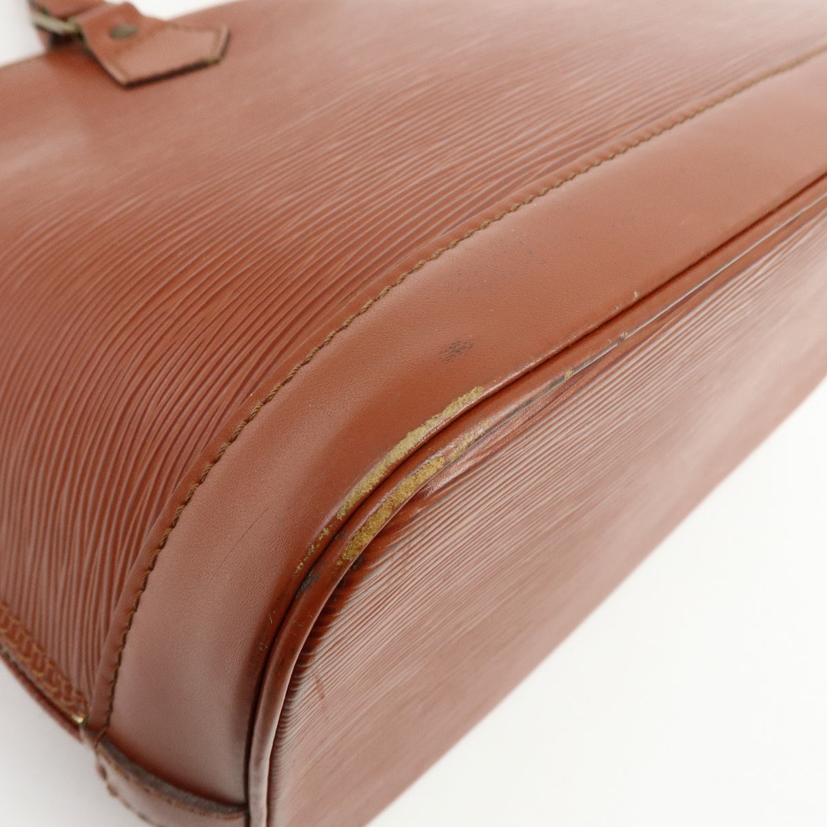 Louis Vuitton Epi Alma PM Leather Hand Bag Kenya Brown M52143