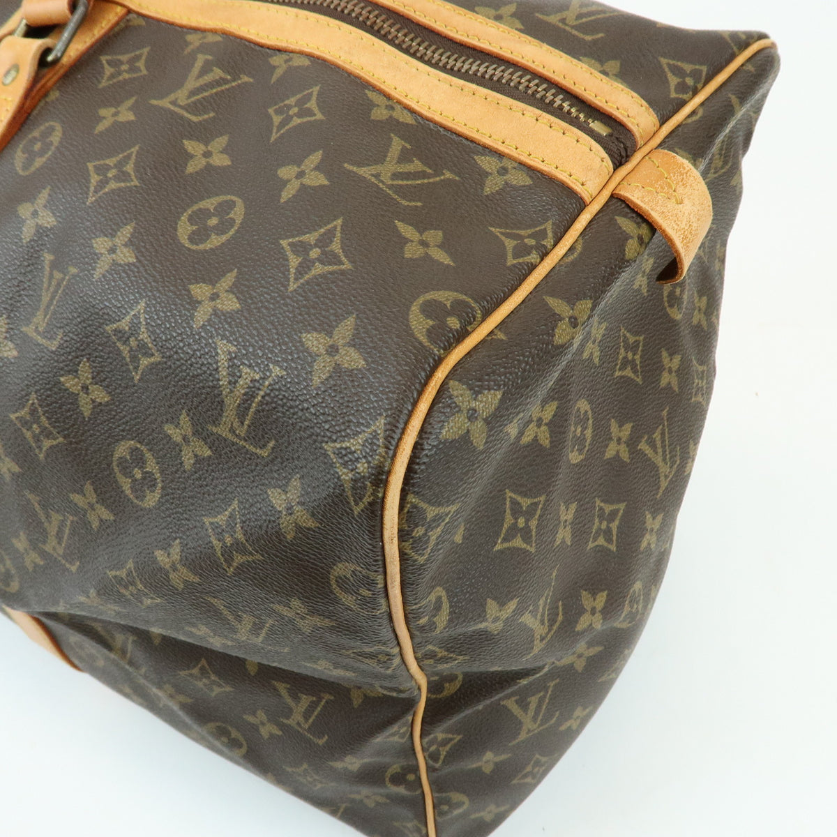 Louis Vuitton Monogram Sac Souple 55 Boston Bag Brown M41622