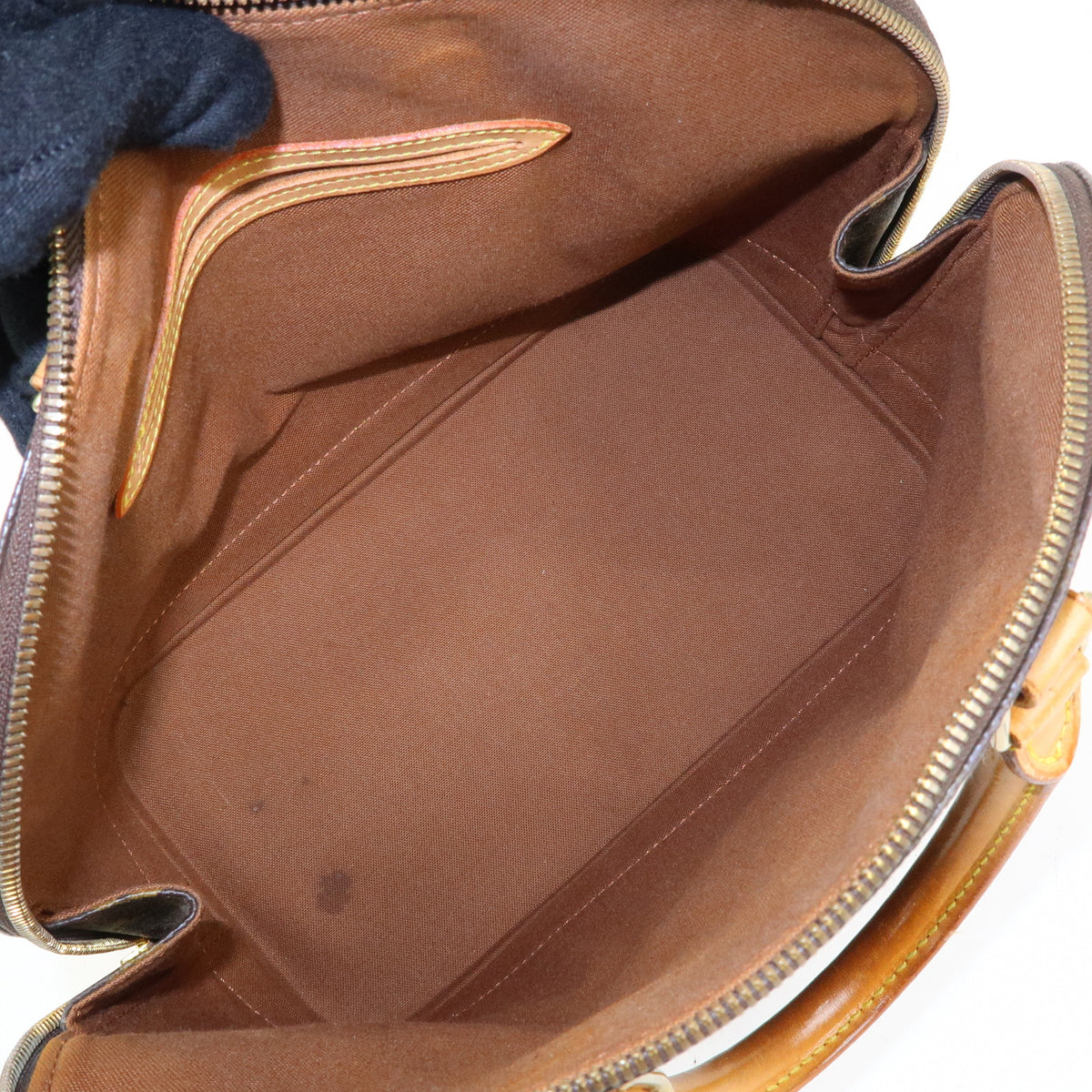 Louis Vuitton Monogram Alma PM Canvas Leather Hand Bag Brown M51130