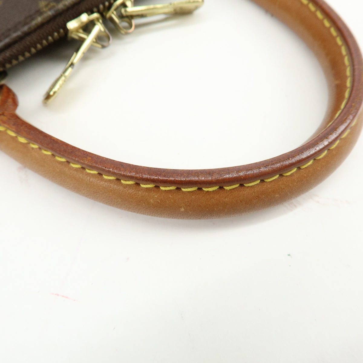 Louis Vuitton Monogram Alma Canvas Leather Hand Bag Brown M51130