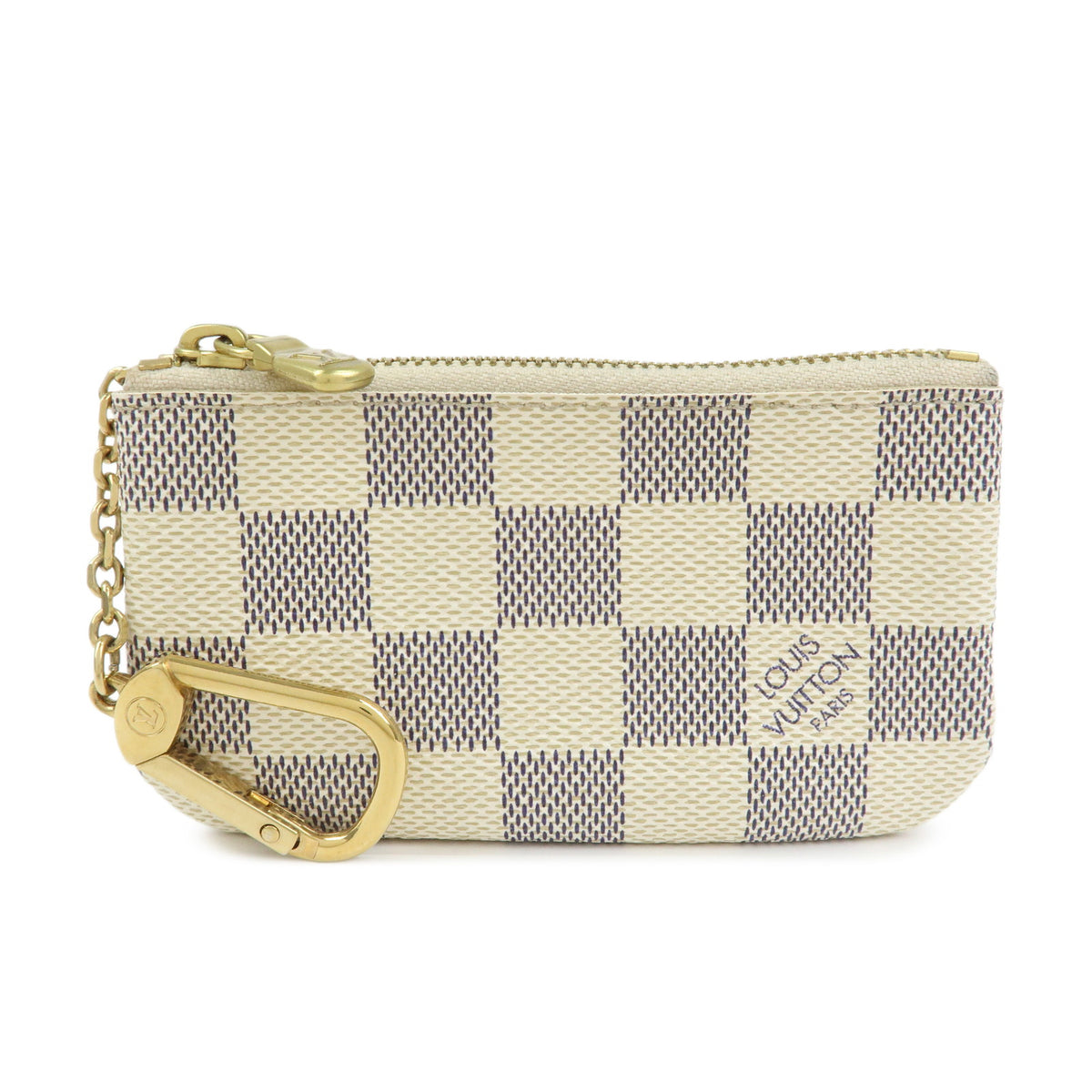 Louis Vuitton Damier Azur Pochette Cles Coin Case Key Case N62659