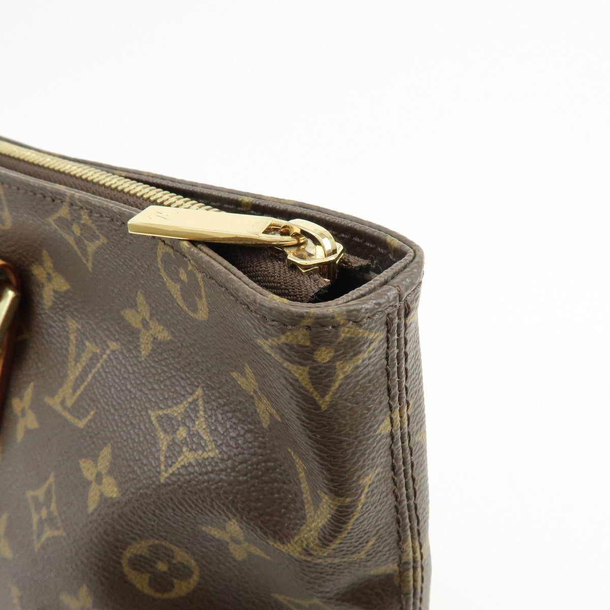 Louis Vuitton Monogram Cabas Mezzo Tote Bag Shoulder Bag Brown M51151