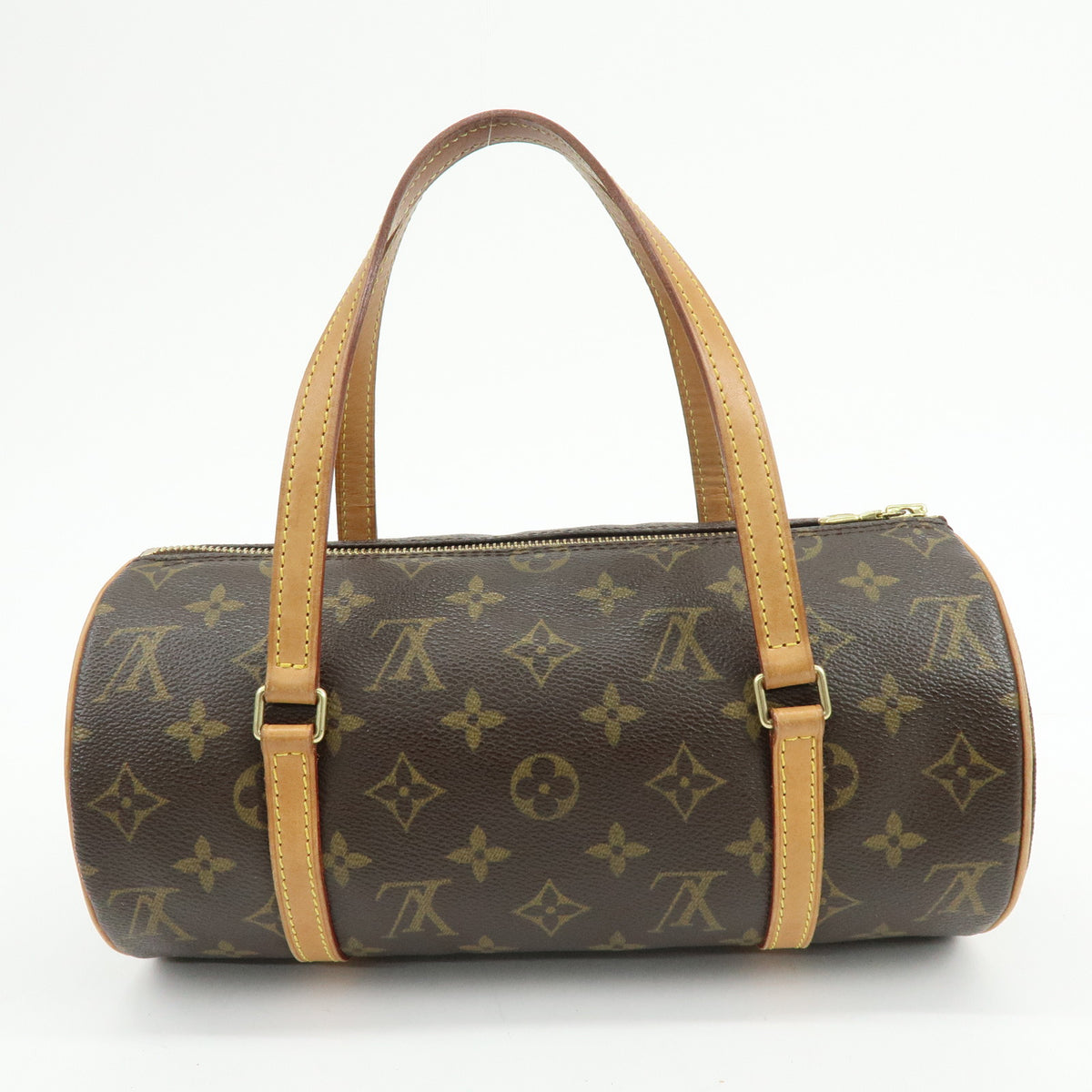 Louis Vuitton Monogram Papillon 26 Hand Bag Old Style Brown M51366