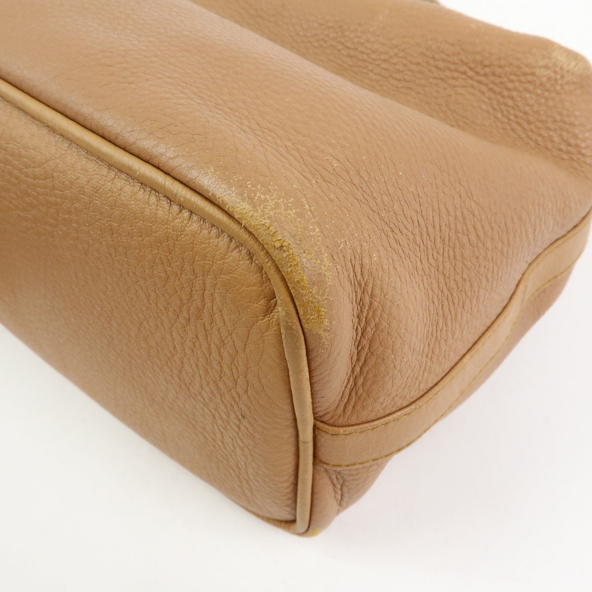 BOTTEGA VENETA Intrecciato Leather Shoulder Bag Hand Bag Brown