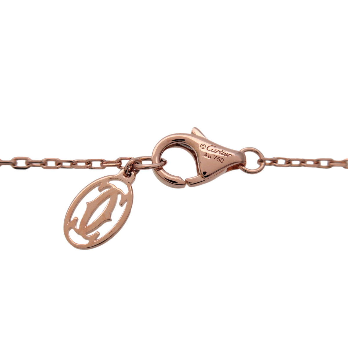 Cartier Juste un Clou 14P Diamond Necklace K18 750PG Rose Gold