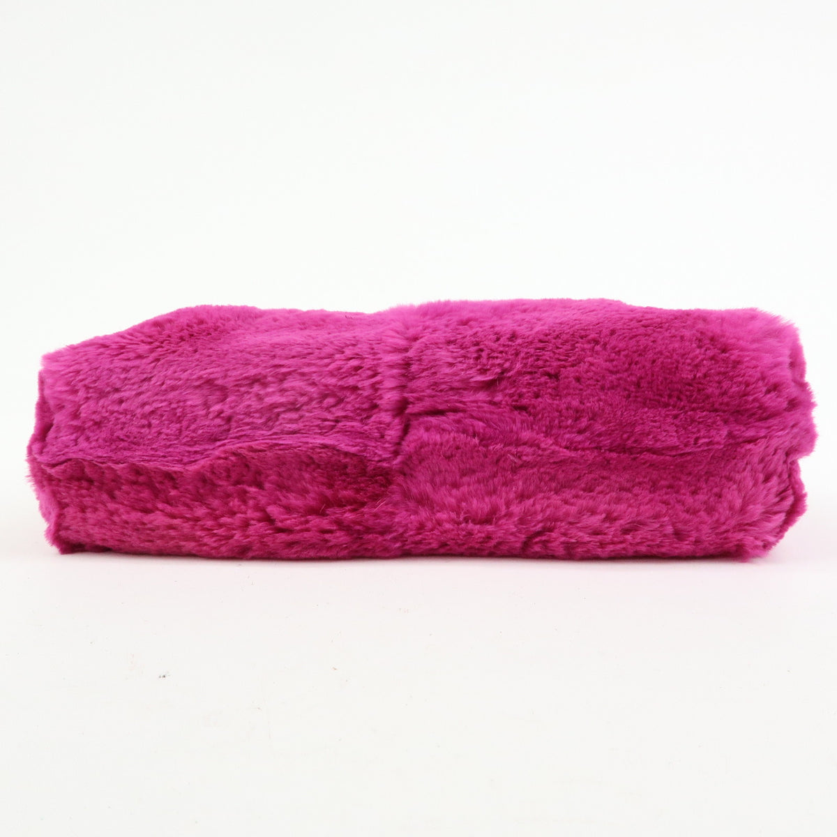 CHANEL Lapin Rabbit Fur Leather Chain Shoulder Bag Puple