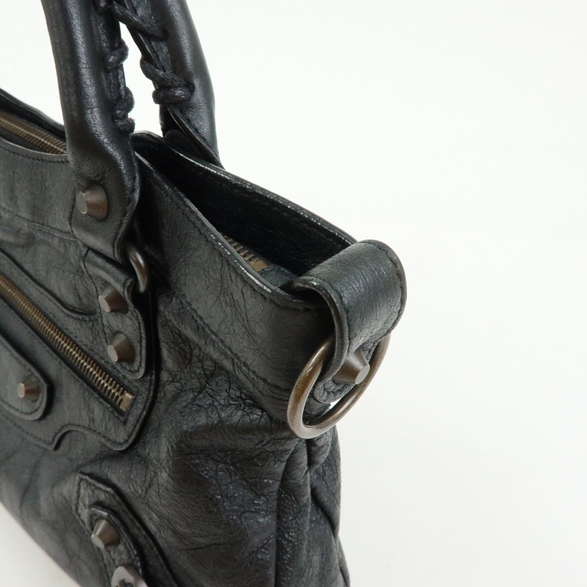 BALENCIAGA The First Leather 2Way Bag Shoulder Bag Hand Bag 103208