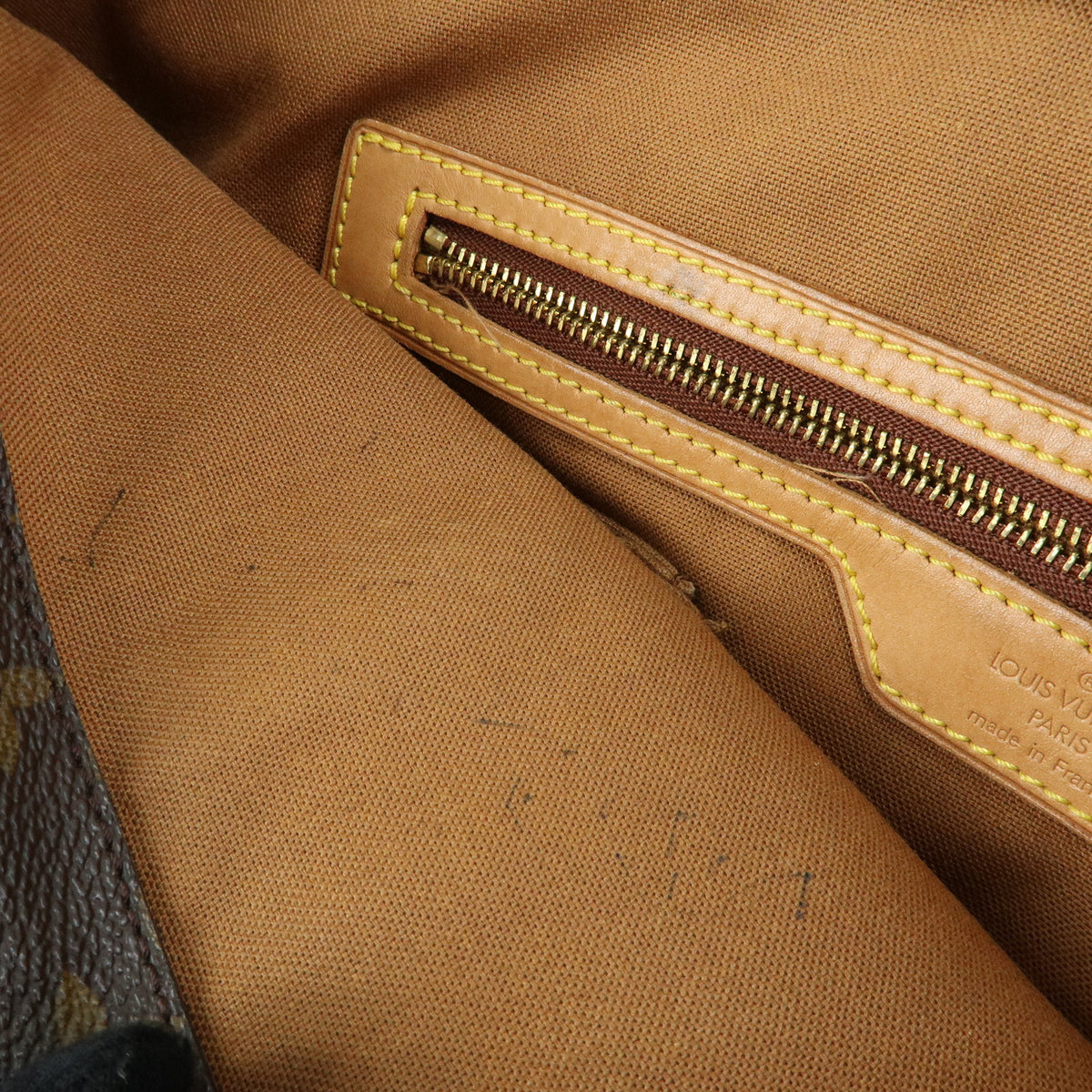 Louis Vuitton Monogram Cabas Mezzo Tote Bag Shoulder Bag Brown M51151