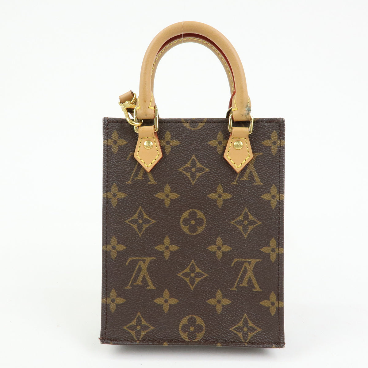Louis Vuitton Monogram Petit Sac Plat 2Way Hand Shoulder Bag M69442