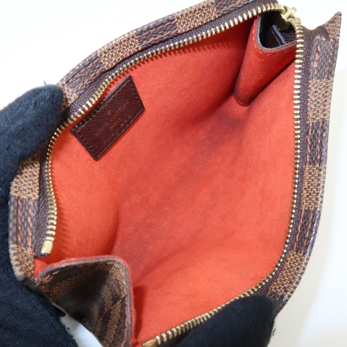 Louis Vuitton Damier Ebene Pouch for Marais Bag Brown