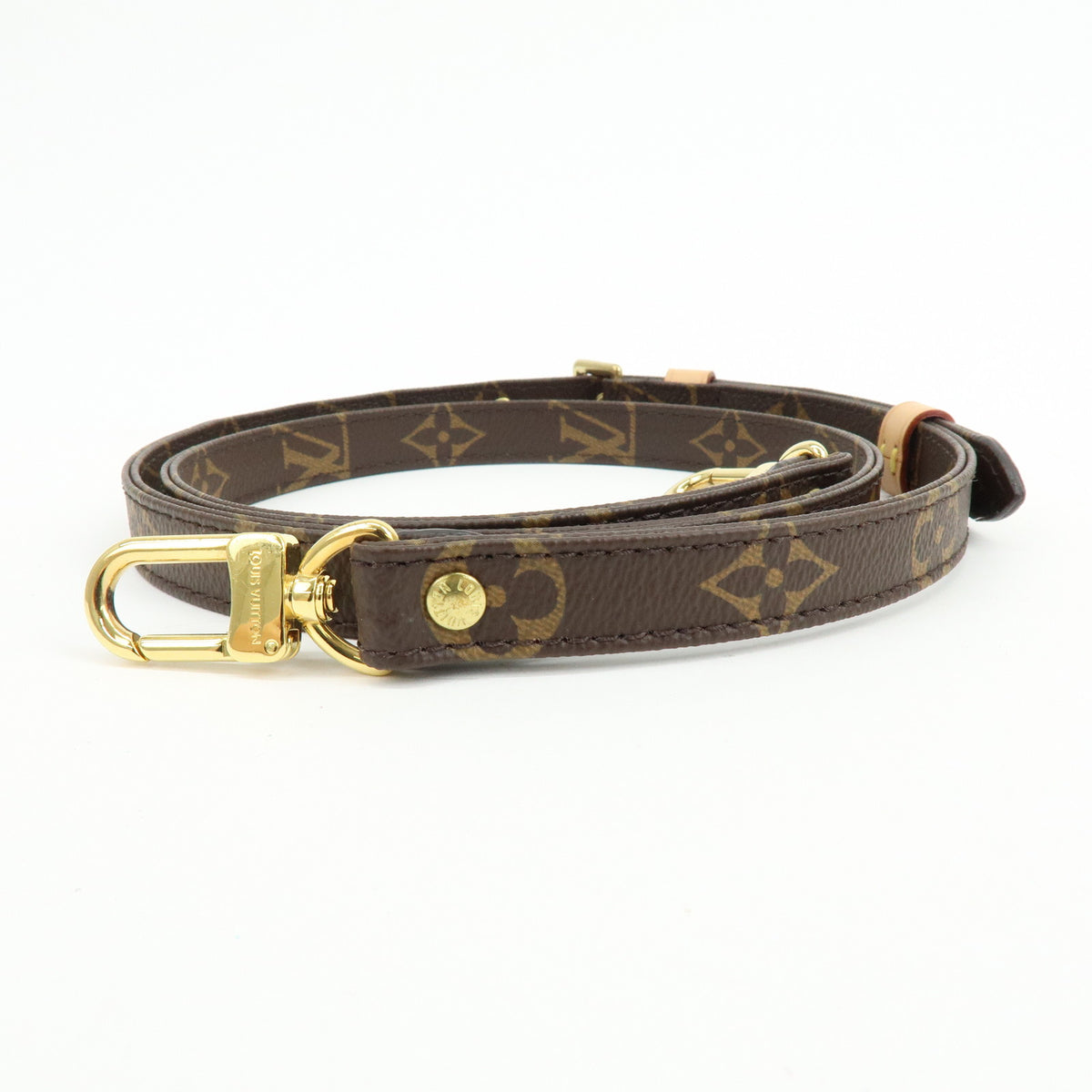 Louis Vuitton Monogram Adjustable Shoulder Strap Brown 120cm J52315