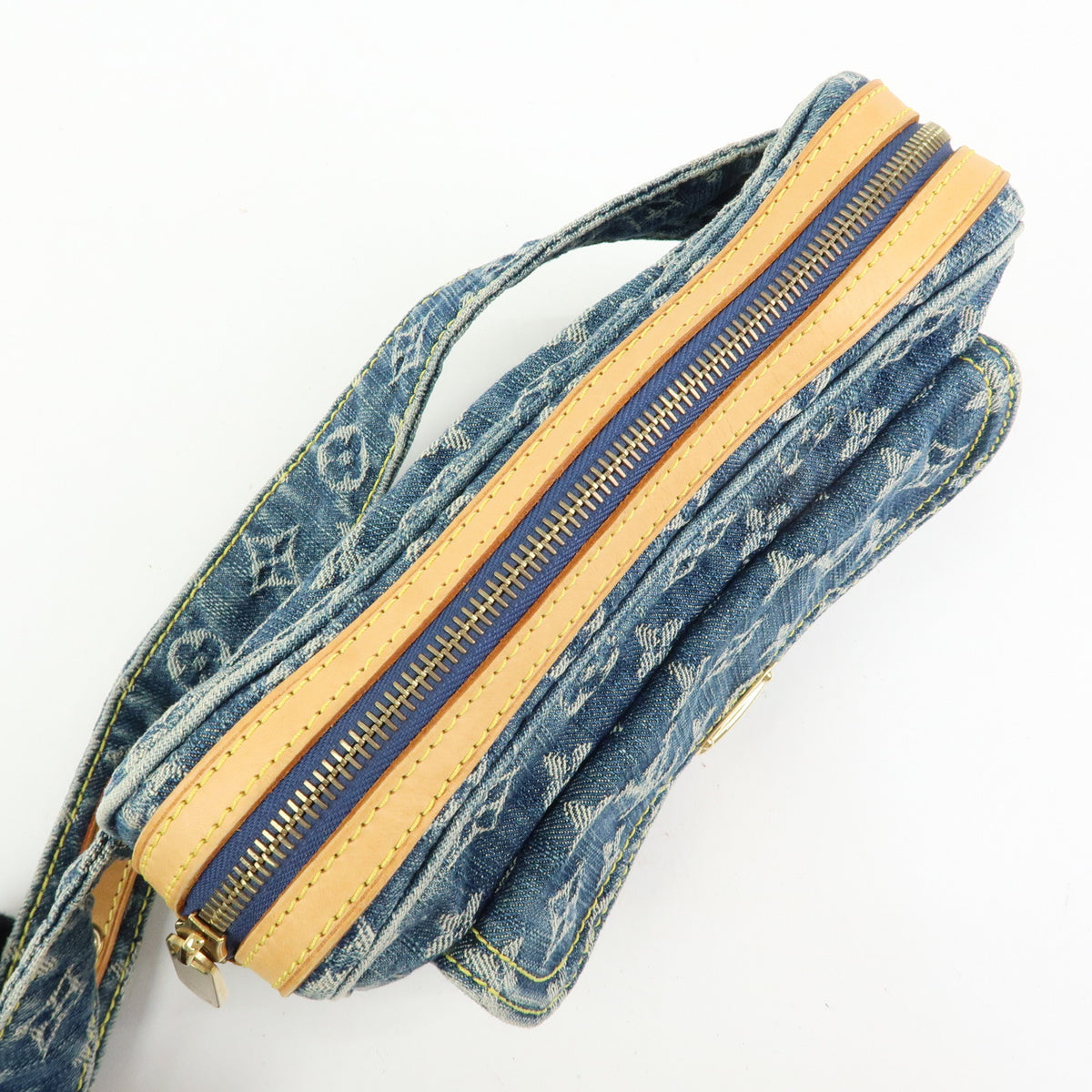 Louis Vuitton Monogram Denim Bum Bag Waist Bag Blue M95347