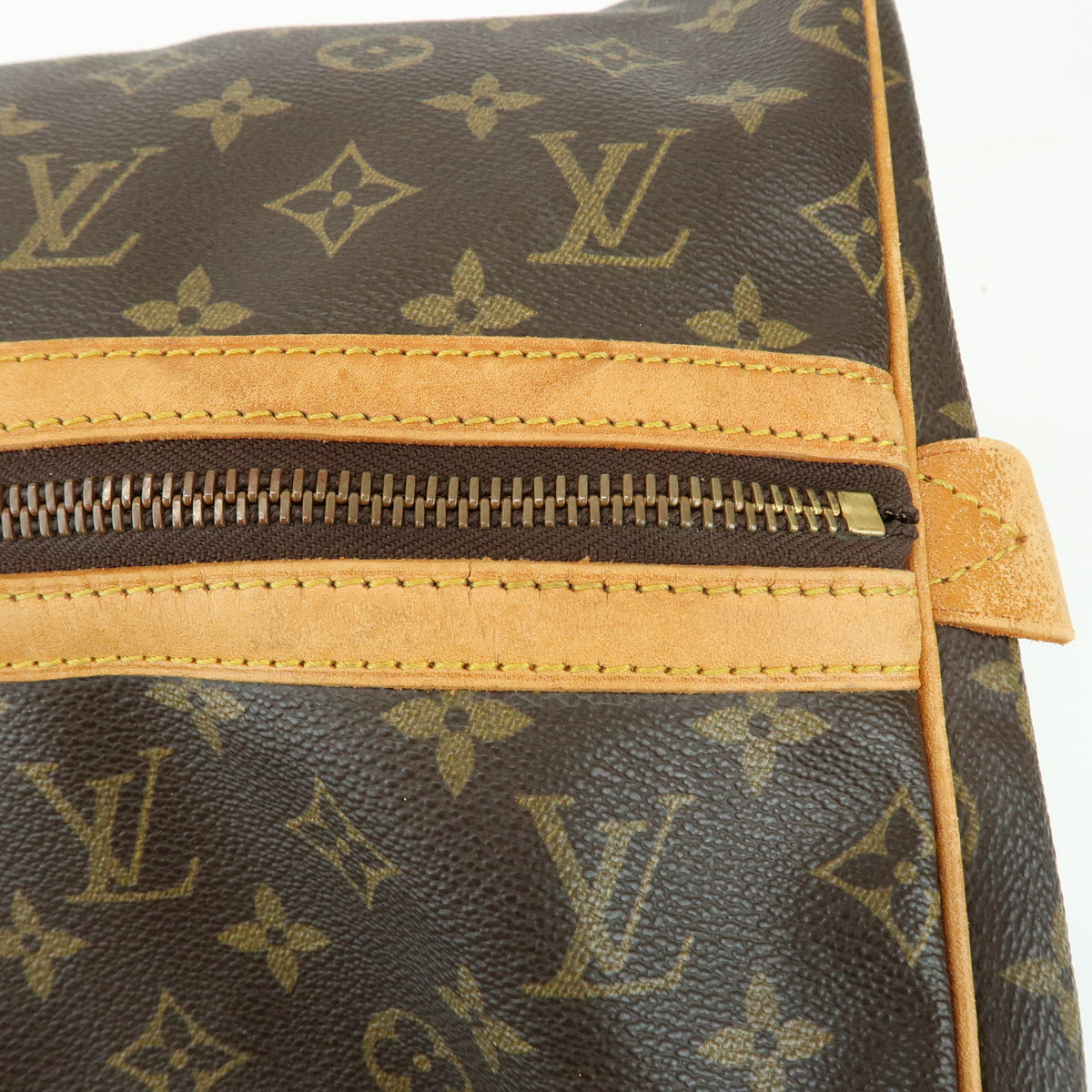 Louis Vuitton Monogram Sac Souple 55 Boston Bag Brown M41622