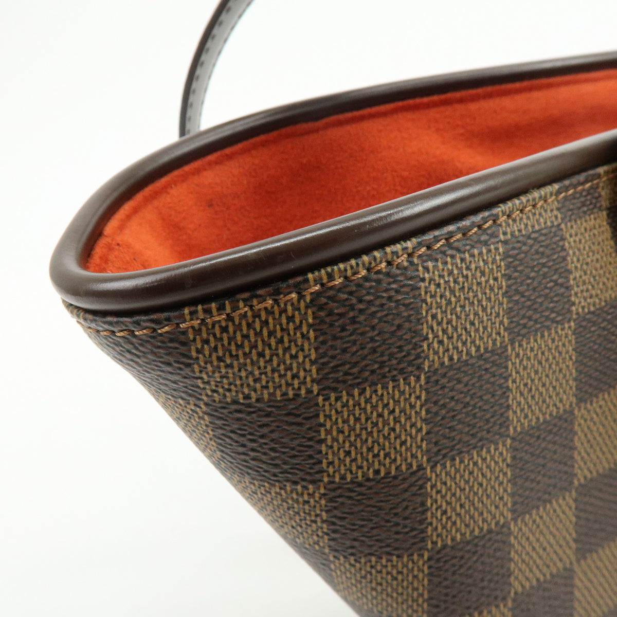 Louis Vuitton Manosque PM Damier Canvas Tote Bag Hand Bag Ebene N51121