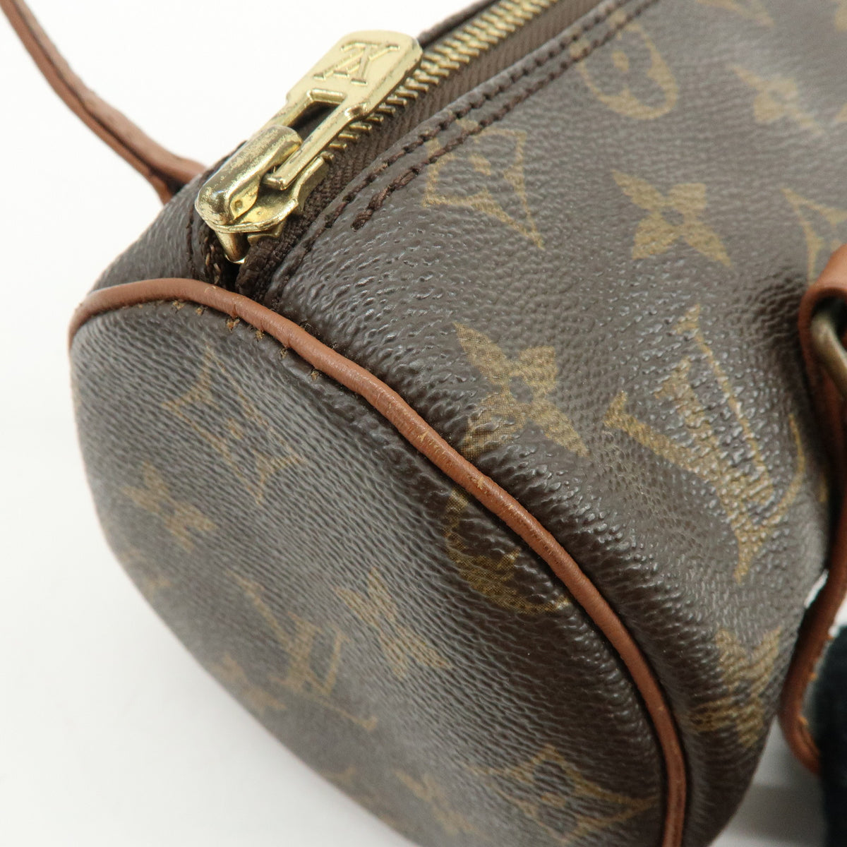 Louis Vuitton Monogram Papillon 22 Canvas Leather Hand Bag Brown M51367