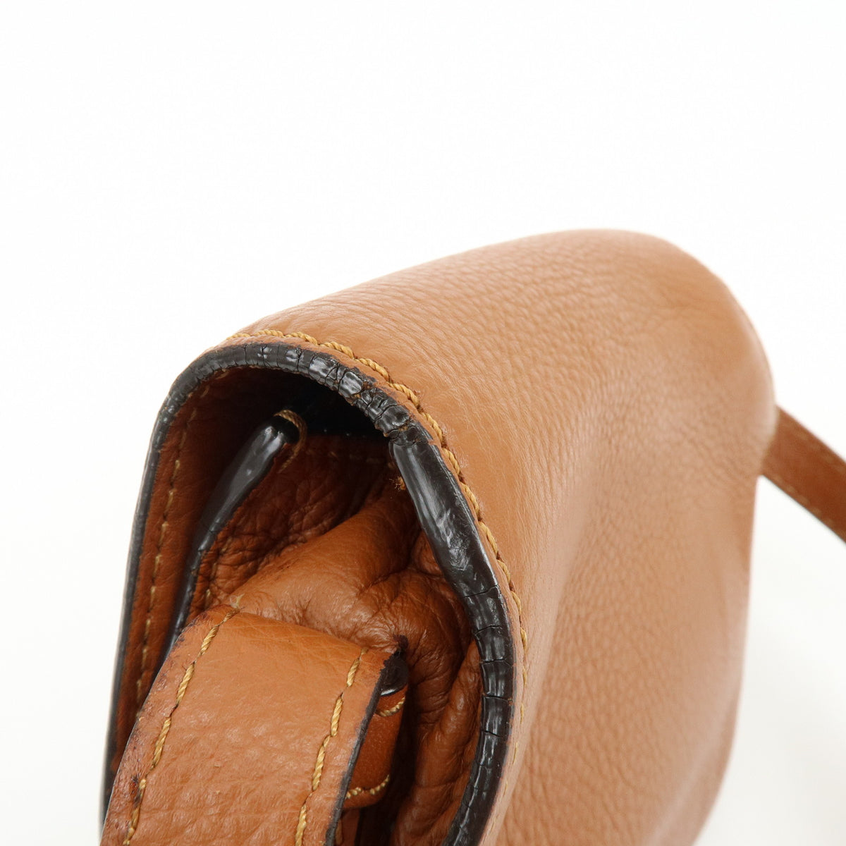 Chloe Mercy Leather Shoulder Bag Crossbody Bag Brown