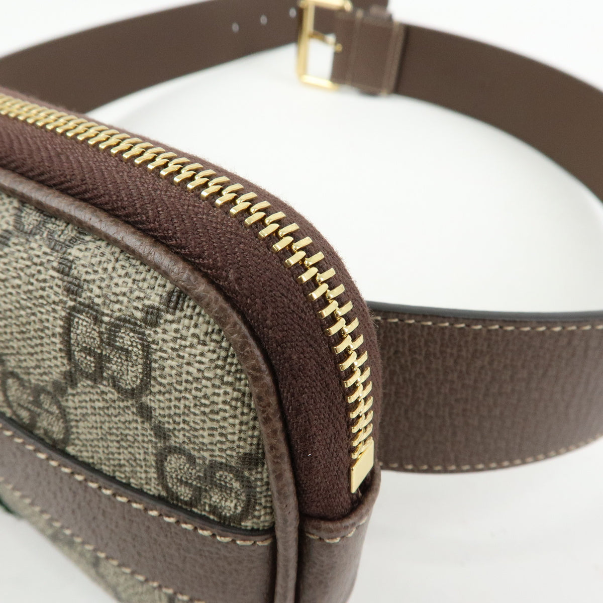 GUCCI Sherry Ophidia Double G GG Supreme Leather Waist Bag Pouch 519308