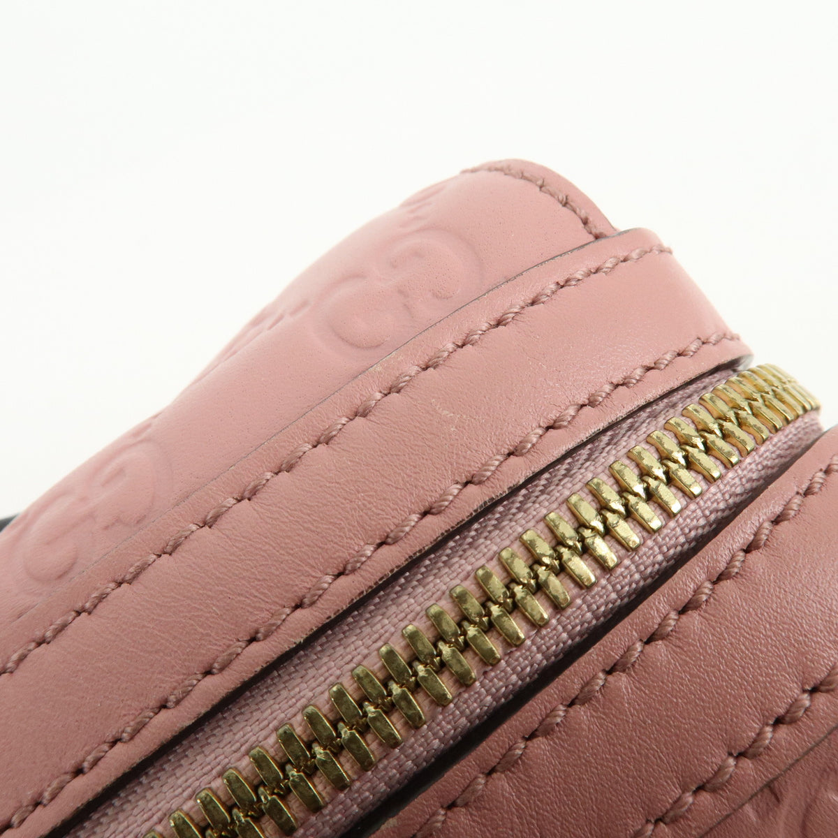 GUCCI Guccissima Leather 2Way Shoulder Bag Hand Bag Pink 453573