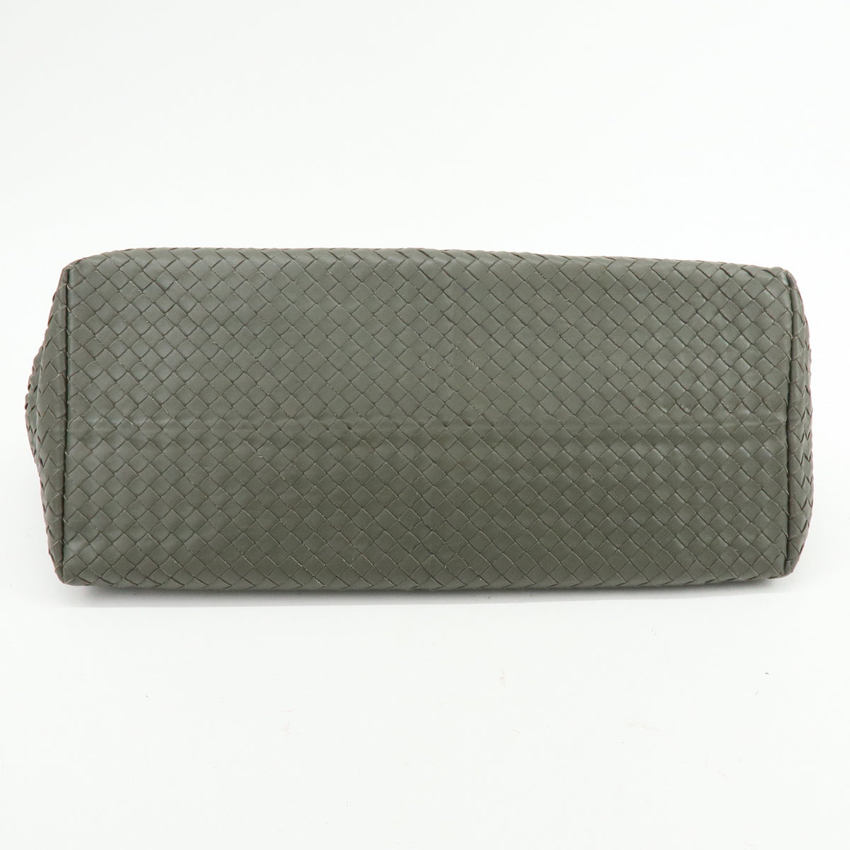 BOTTEGA VENETA Intrecciato Leather Tote Bag Hand Bag  Grey 189632