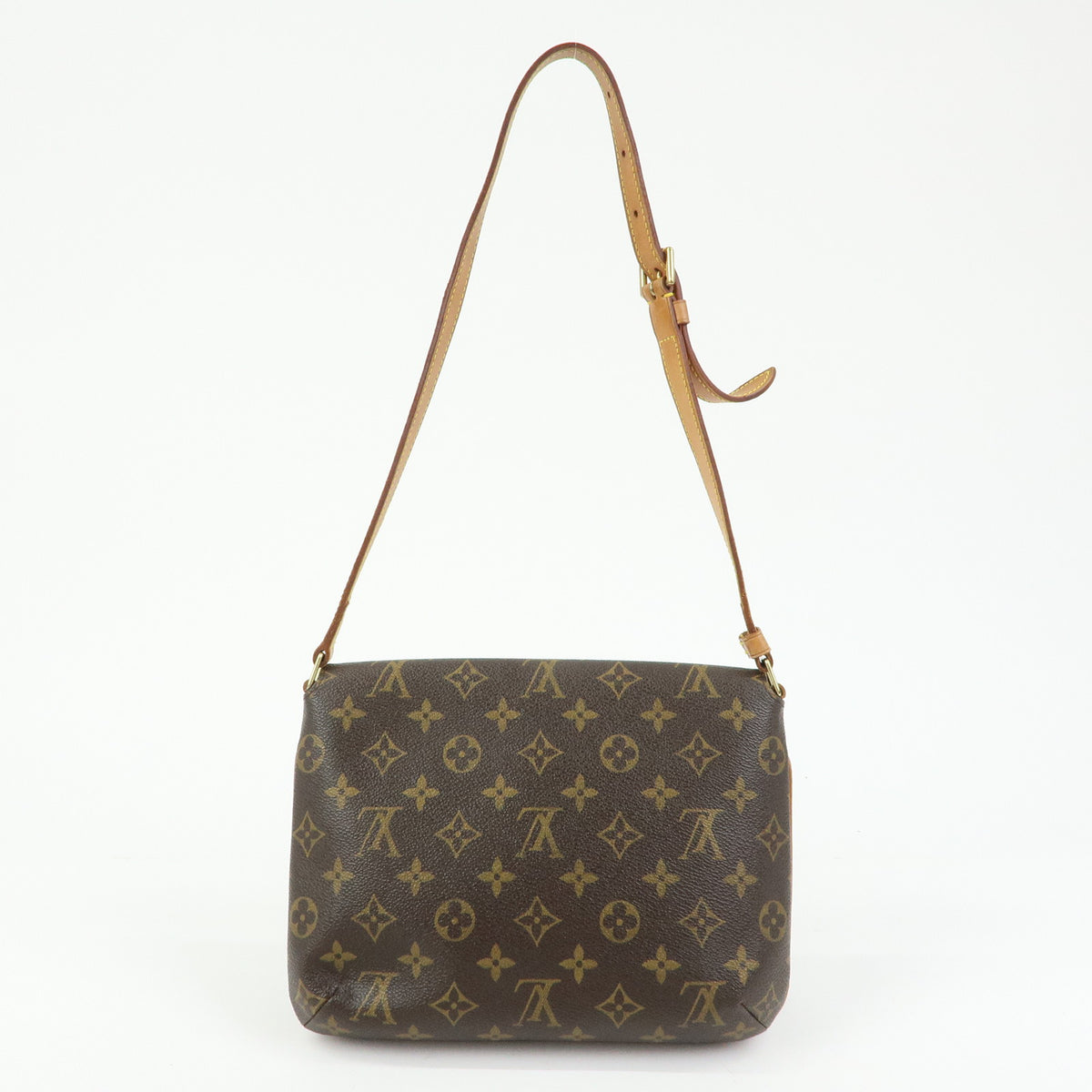 Louis Vuitton Monogram Musette Tango Short Shoulder Bag Brown M51257