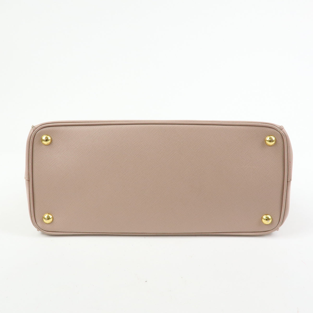PRADA Triagnle Logo Galleria Saffiano Leather 2WAY Hand Bag Pink BN2274
