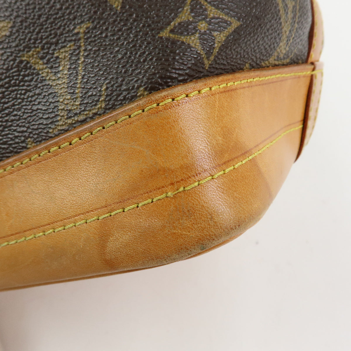 Louis Vuitton Monogram Noe Canvas Leather Shoulder Bag Brown M42224