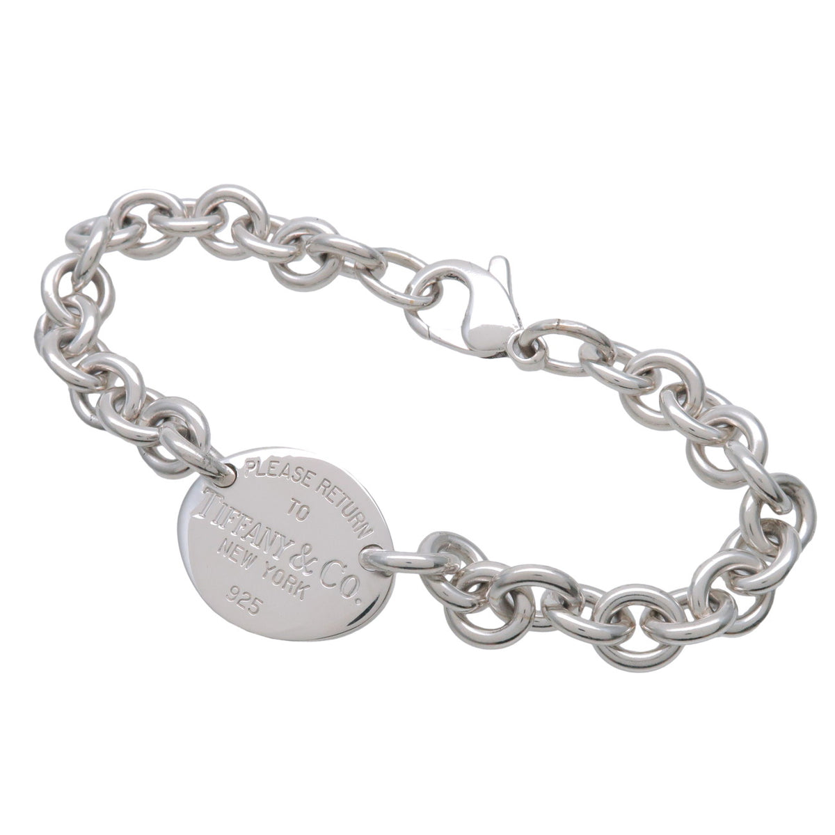 Tiffany and Co Return To Tiffany Oval Tag Bracelet SV925 Silver
