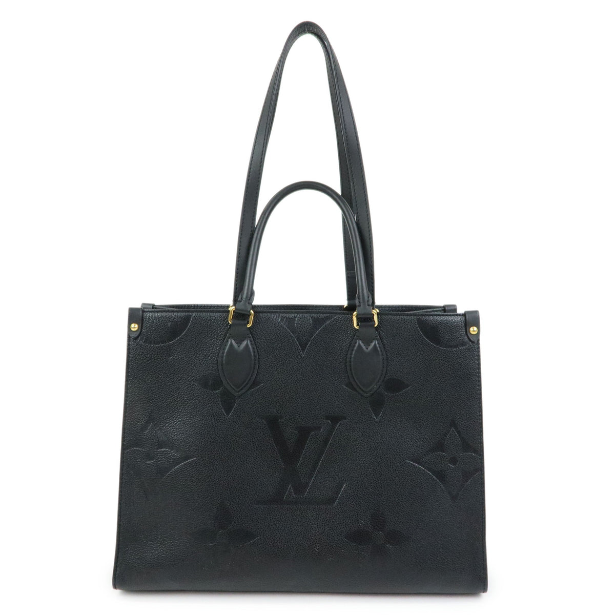Louis Vuitton Monogram Empreinte On The Go MM 2Way Tote Bag Noir M45595
