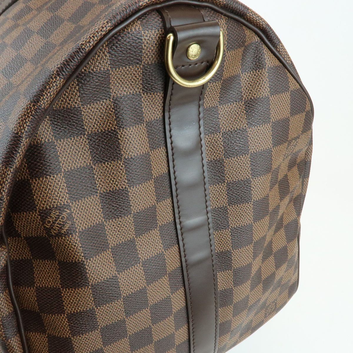 Louis Vuitton Damier Keep All Bandouliere 55 Travel Bag Brown N41414