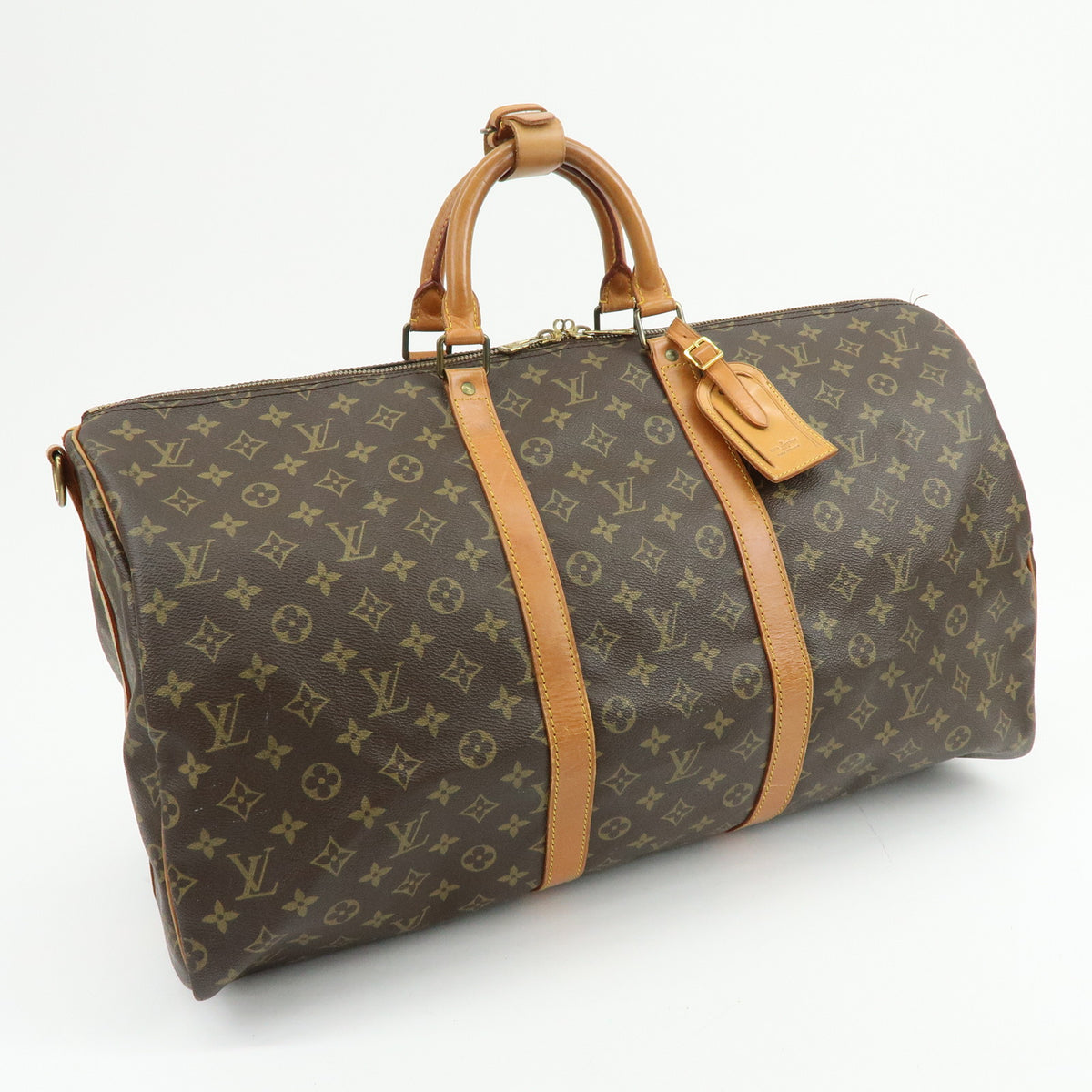 Louis Vuitton Monogram Keep All Bandouliere 55 Boston Bag M41414