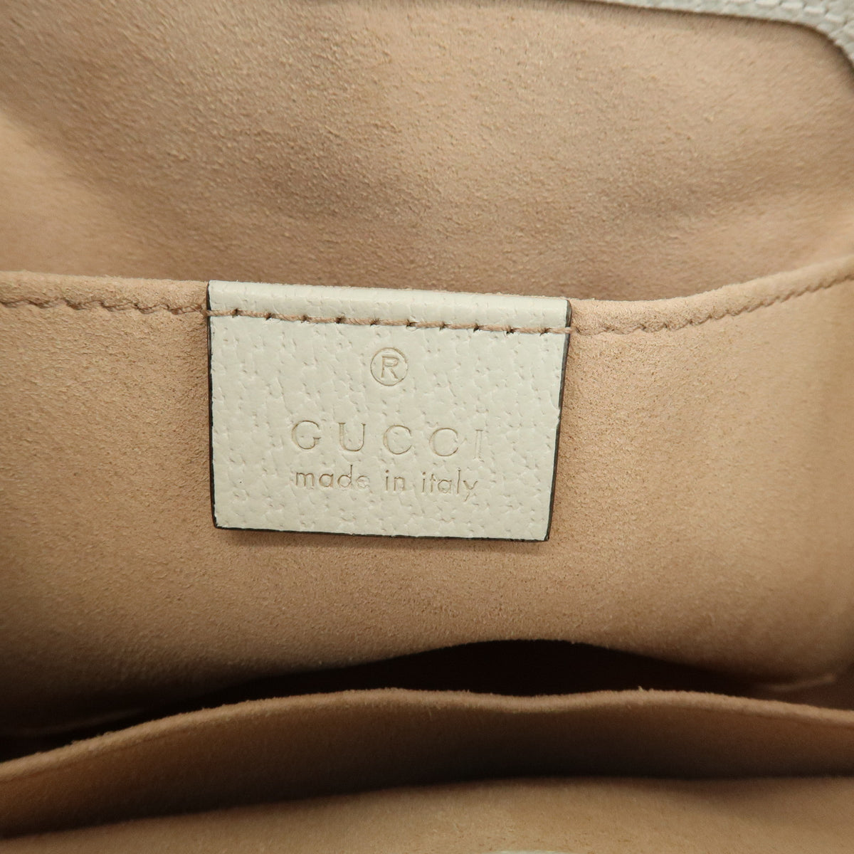 GUCCI Padlock Flora GG Small GG Supreme Chain Shoulder Bag White 498156
