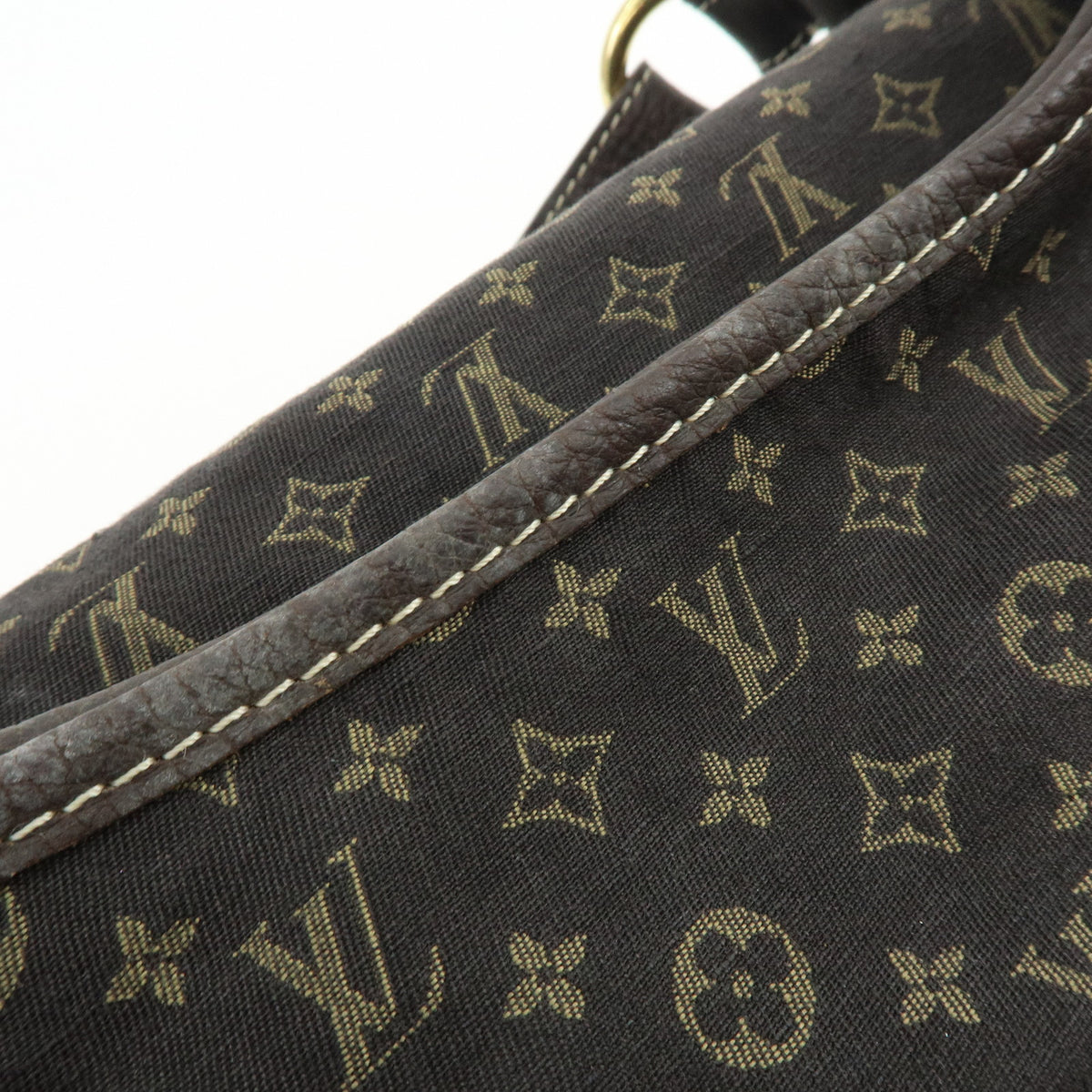 Louis Vuitton Monogram Mini Lin Manon MM Shoulder Bag Ebene M95619
