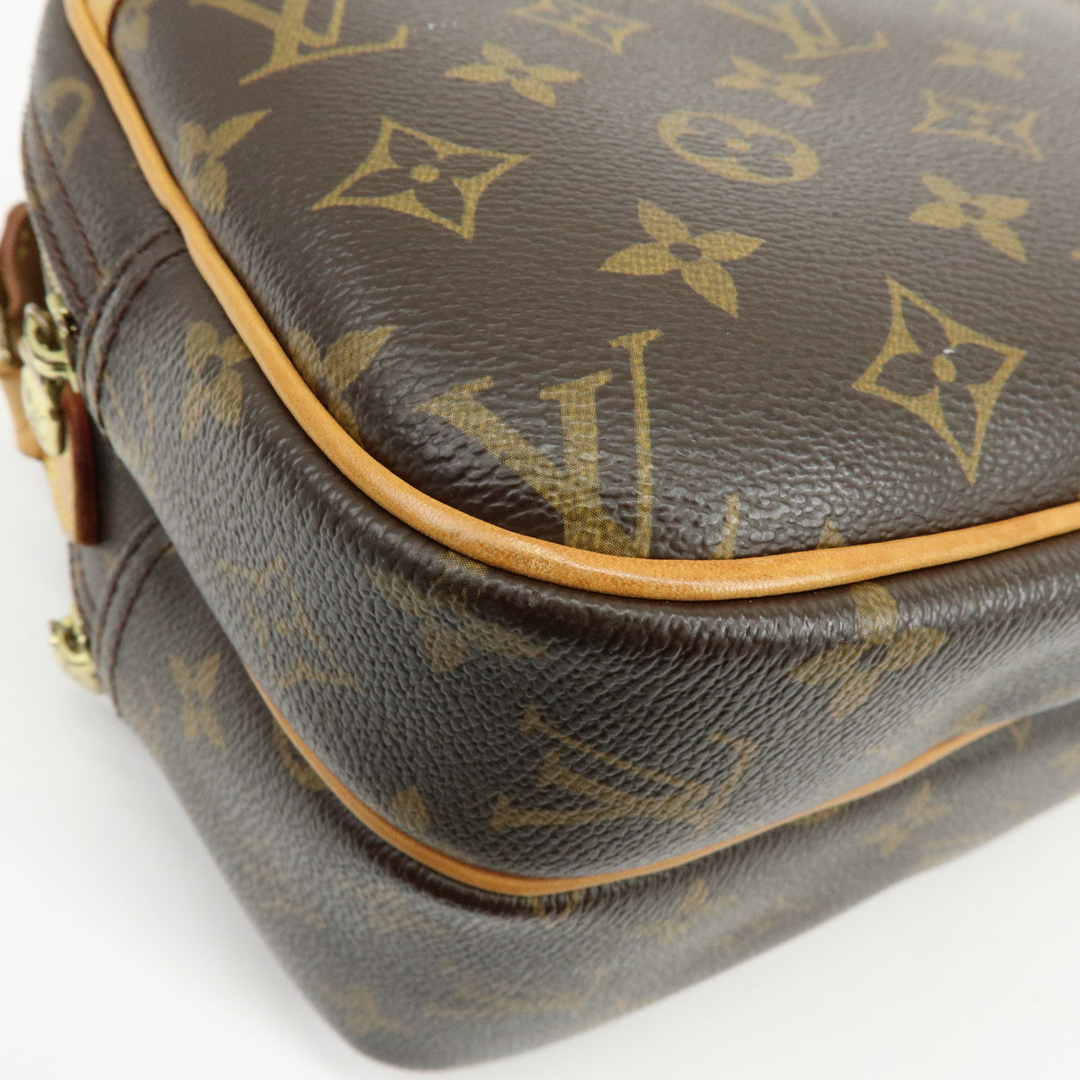 Louis Vuitton Monogram Reporter PM Shoulder Crossbody Bag Brown M45254