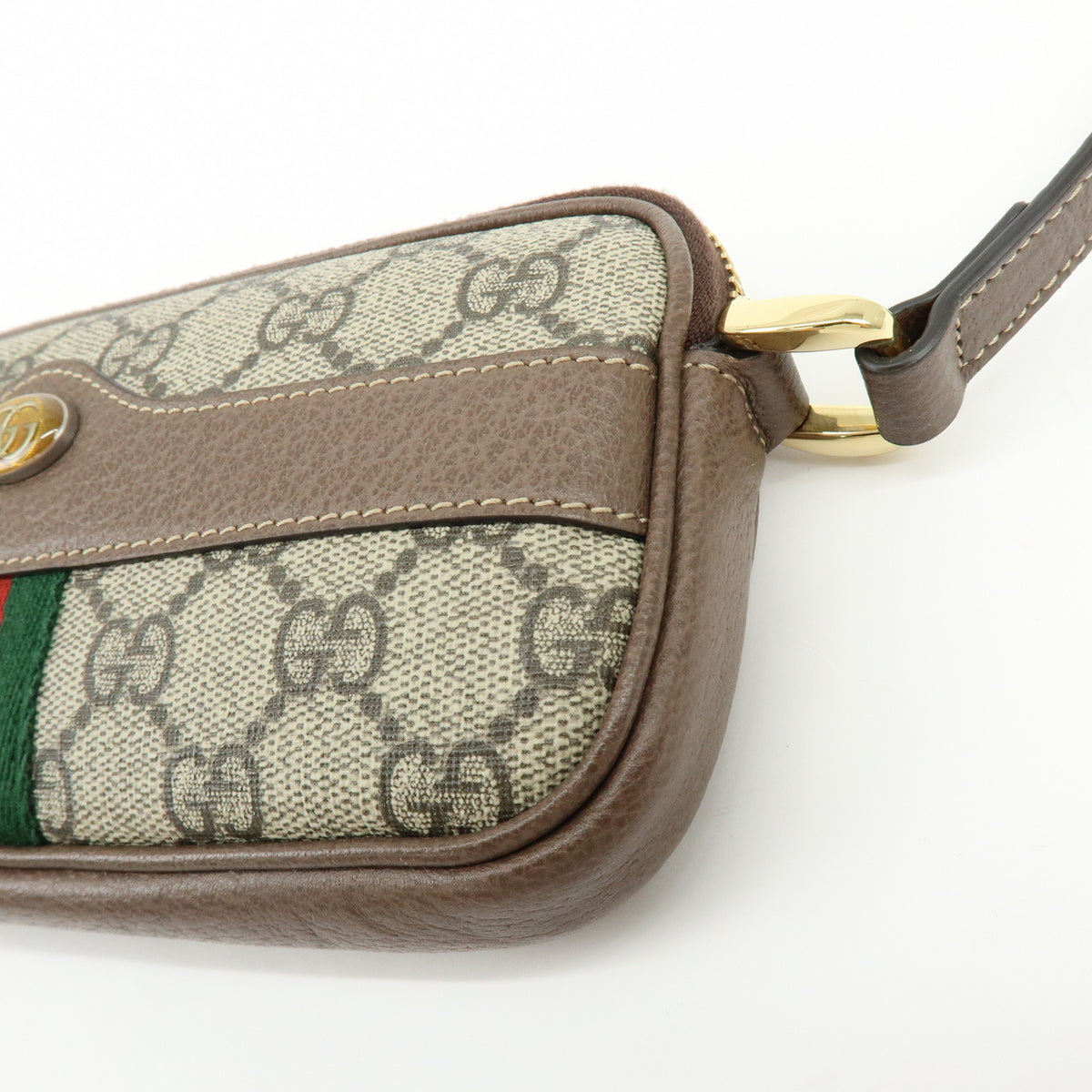 GUCCI Ophidia Sherry GG Supreme Leather Shoulder Bag Brown 598664