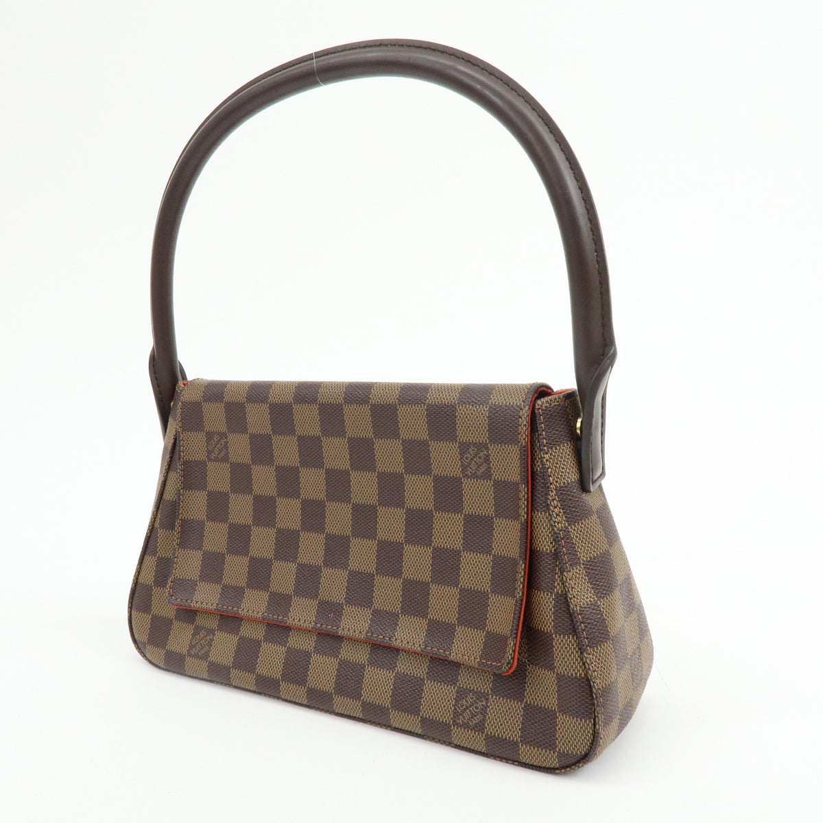 Louis Vuitton Damier Ebene Mini Looping Shoulder Bag Brown N51158