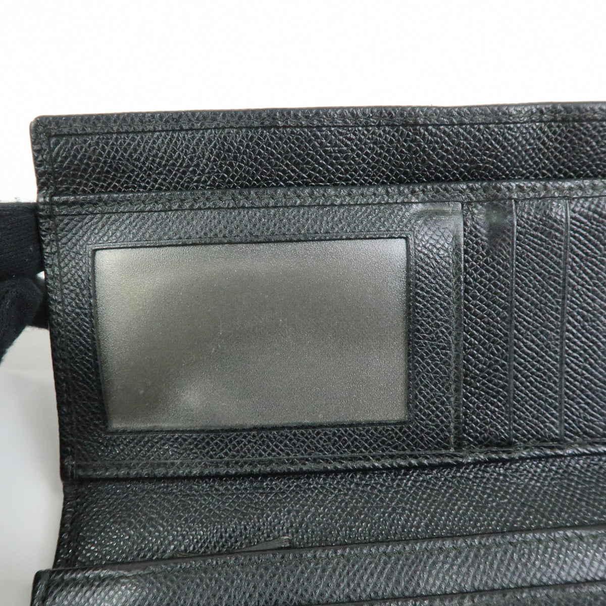 BVLGARI BVLGARI Logo Clip Leather Bi-fold Long Wallet Black