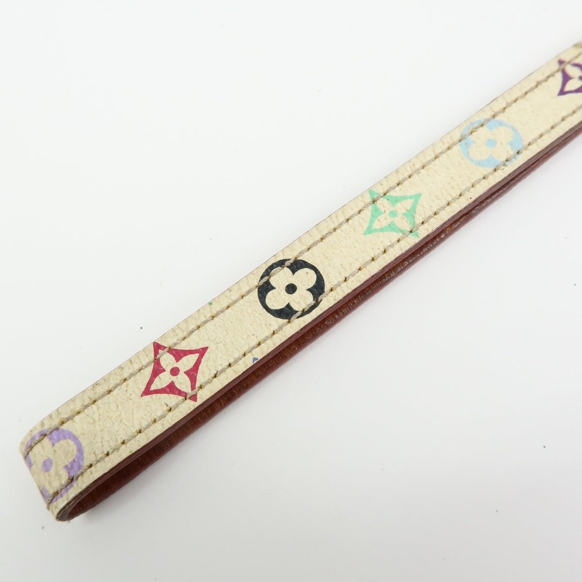 Louis Vuitton Monogram Multicolor Dragonne Telephone Strap Blanc M92597