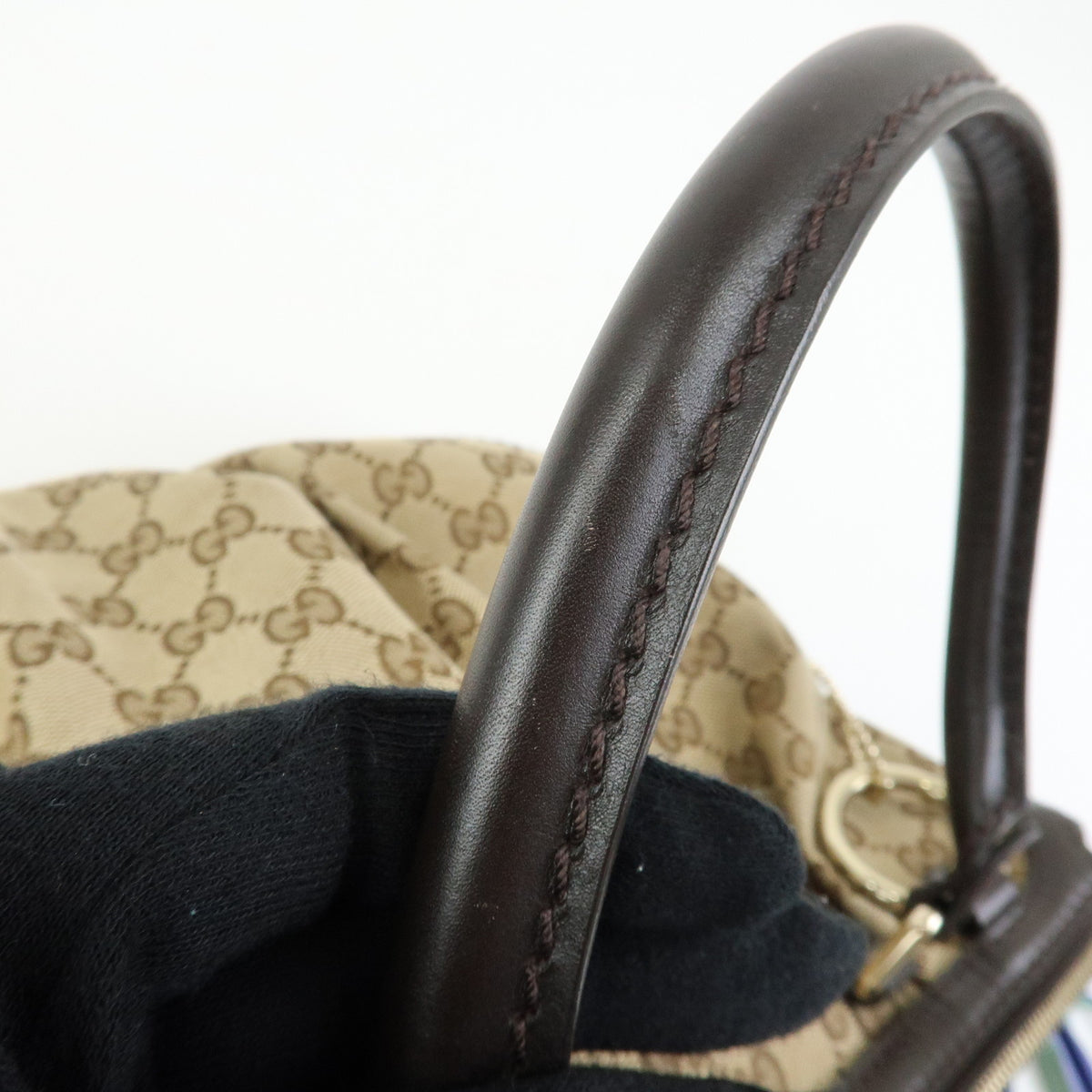 GUCCI Sukey Interlocking G GG Canvas Leather 2Way Shoulder Bag 247902